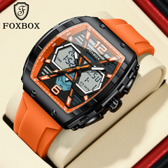 Bucket-shaped men's watch with luminous waterproof new style, men's high school students, fashionable wholesale, dropshipping one piece.