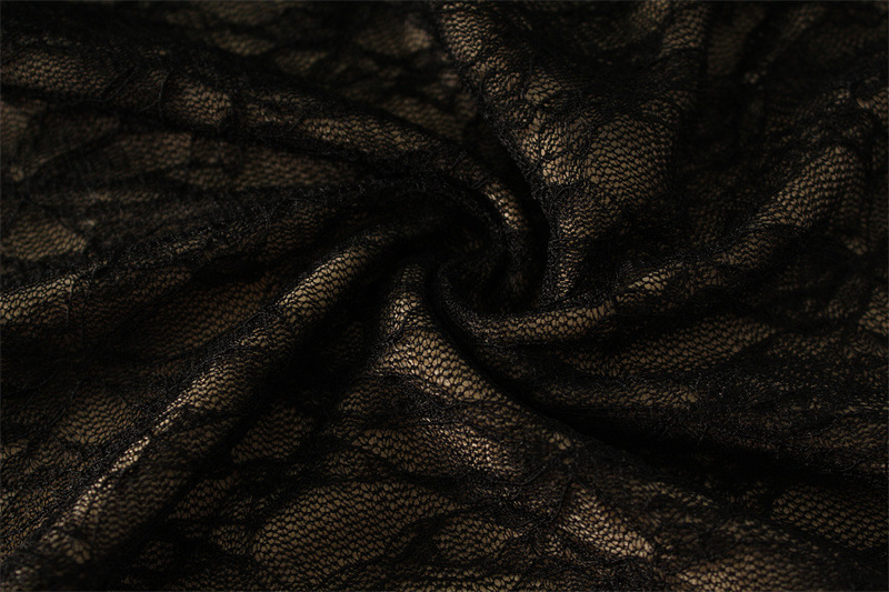 Summer Pure Sexy Lace Tube Top Hip Waist Controlled Sexy Dress with Oversleeves for Women