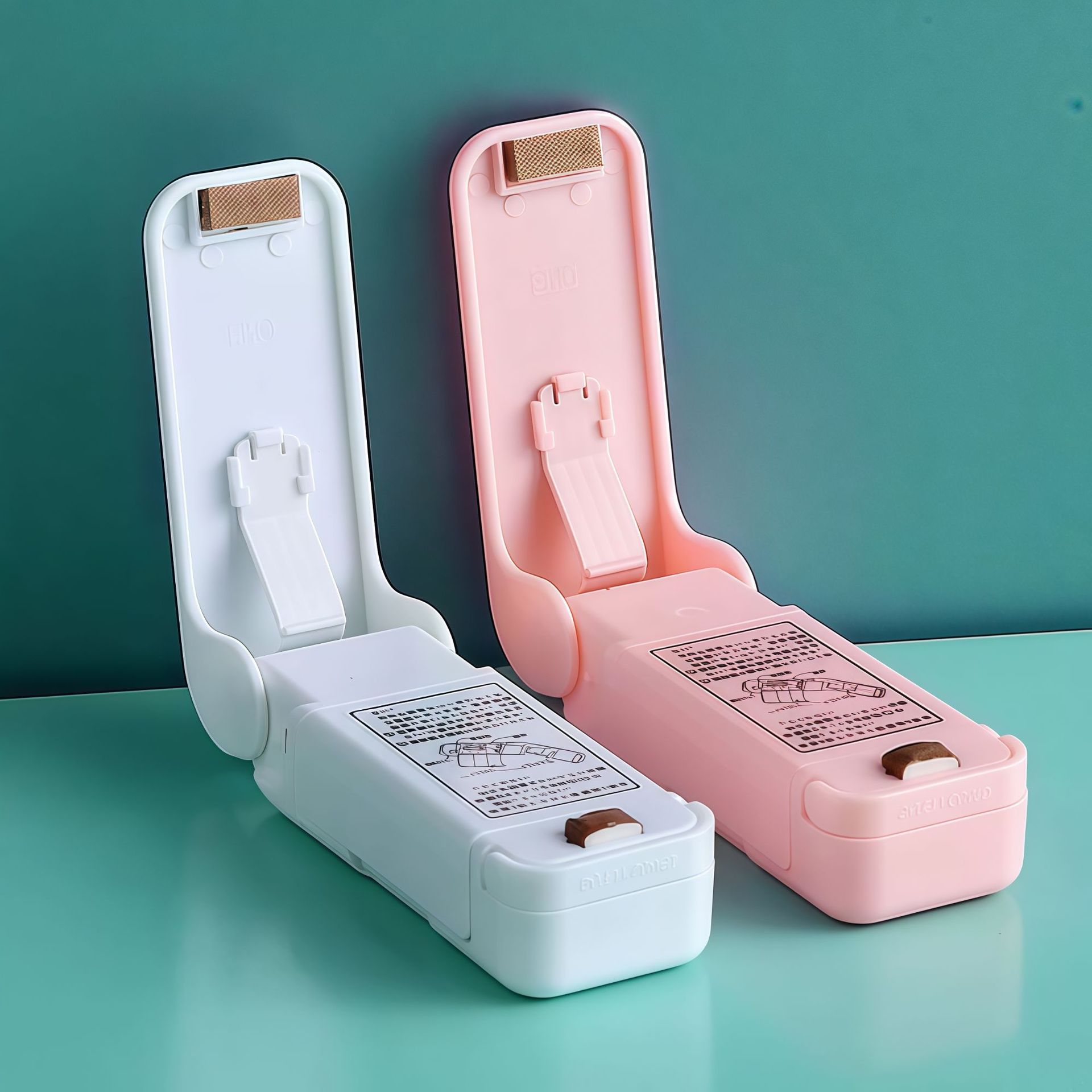 Mini máquina de sellado de bocadillos, máquina de sellado manual doméstica, máquina de sellado de bolsas de plástico portátiles, máquina de sellado térmico de presión manual pequeña