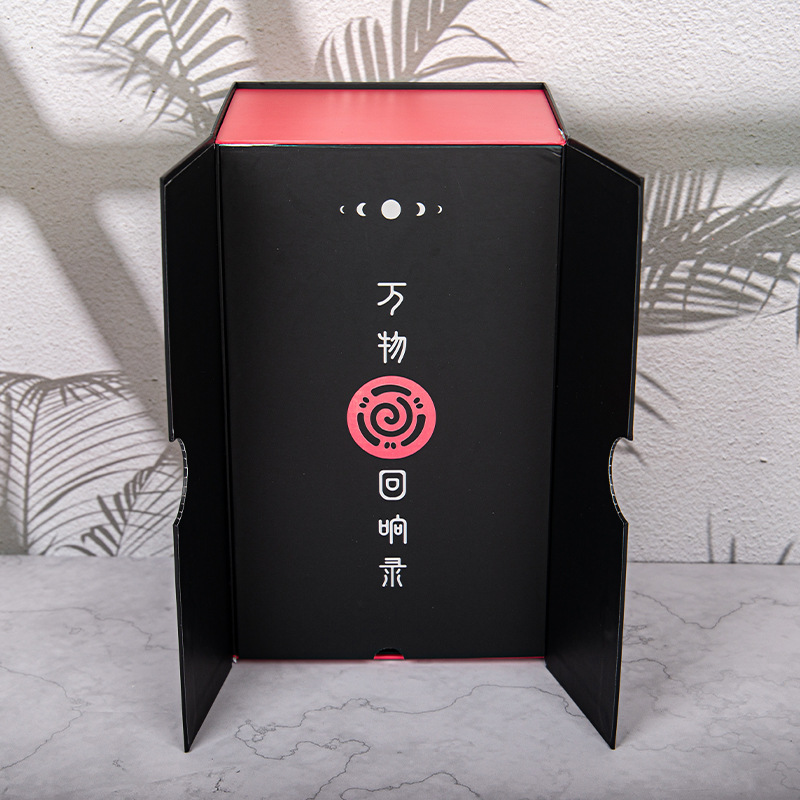 玩偶玩具双开门礼盒 古玩物品文创配件防震垫礼盒源头包装盒设计