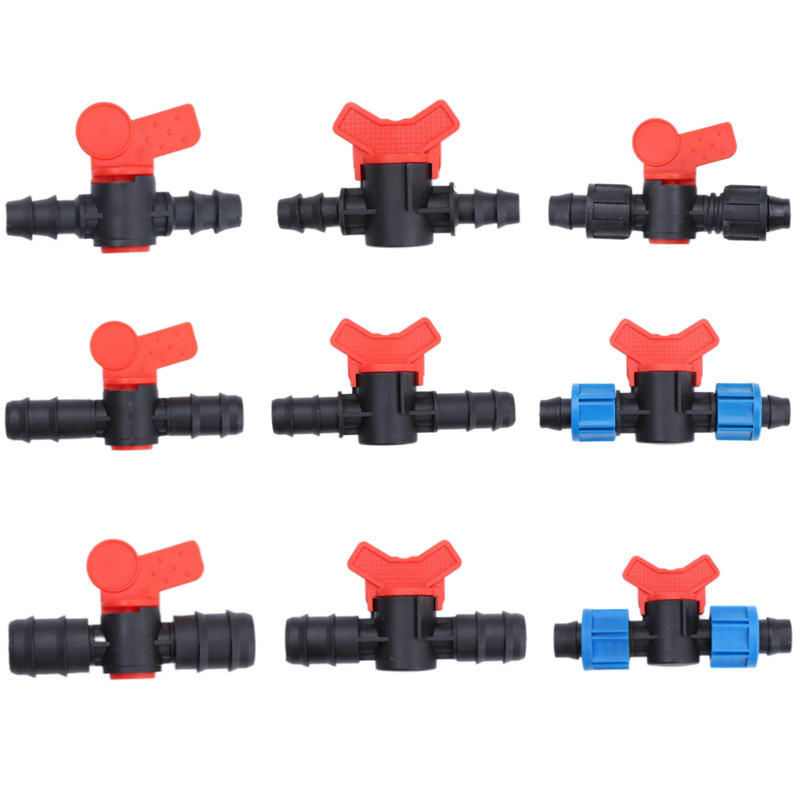 Accesorios para válvulas de enchufe de riego que ahorran agua, conectores de interruptor de plástico, válvulas de enchufe directo de múltiples diámetros, accesorios de bloqueo, suministro directo