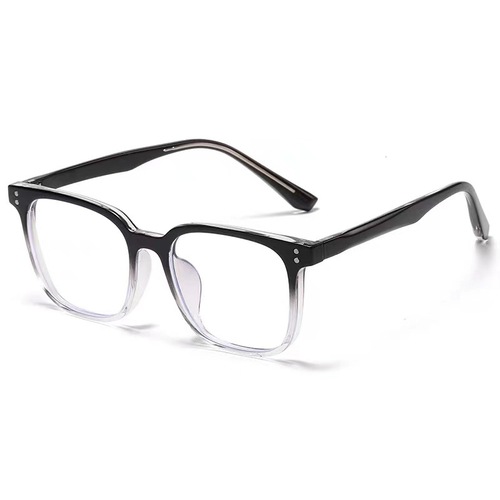 New Anti-blue light Natural Face Frame Glasses for Myopia - Men and Women, Model 88023, Plug-in Flat Lens Frame - Factory Wholesale