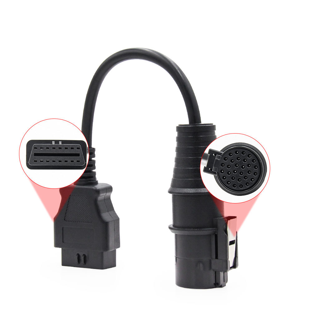 Truck Cable Truck Obd Adapter Cable for Iveco 30Pin Male to Obd2 16Pin