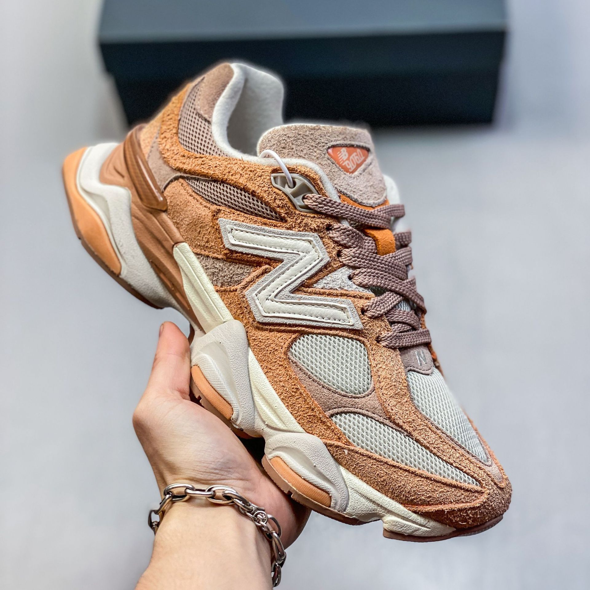 Pure original NB9060 retrógrado zapatos de zapatos de papá cómodos de amortiguación universal para hombres y mujeres zapatos deportivos de viaje y ocio
