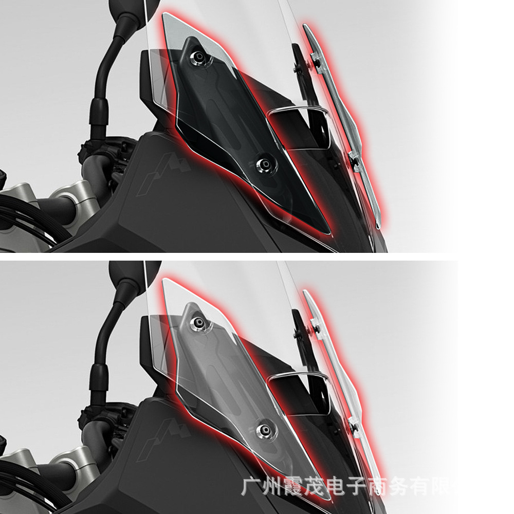 Suitable for the 2025 Honda Xl750 Transalp Modified Motorcycle Front Windshield Side Deflector to Side Windscreen