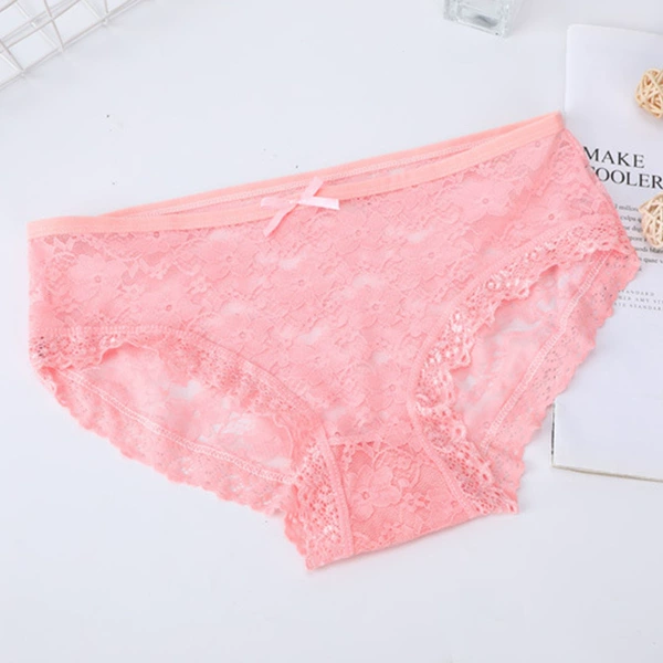 Lace red pants