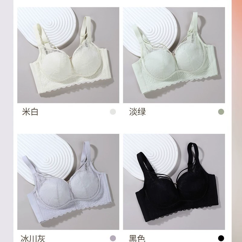 Spring wireless bra, supporting push up bra, underwear
