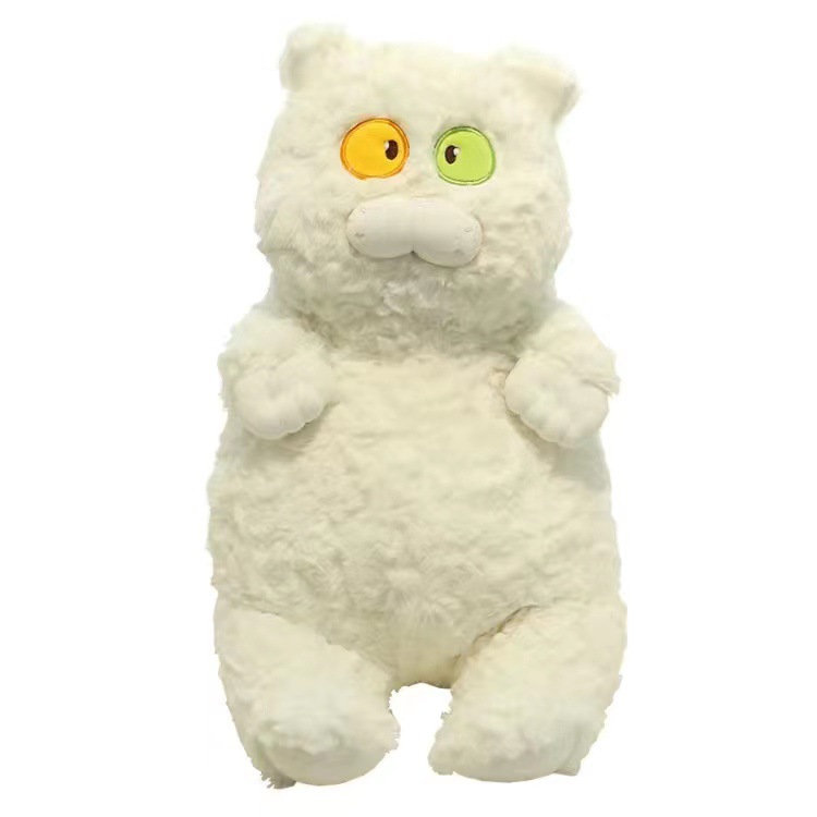 En línea celebridad mirando gato juguete naranja gato blanco gato negro muñeca regalo almohada para dormir al por mayor