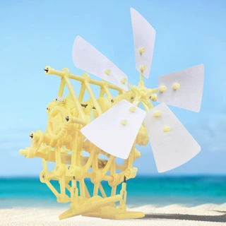 儿童科教实验玩具DIY拼装机器人学生创意小制作风能动力机械兽