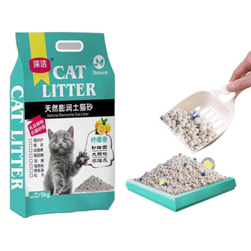 Camada para gatos 10kg entrega de una pieza envío gratuito embalaje de grupo bentonita arena para gatos 20kg Camada para gatos 10kg 5kg grupo de grano grande en segundos