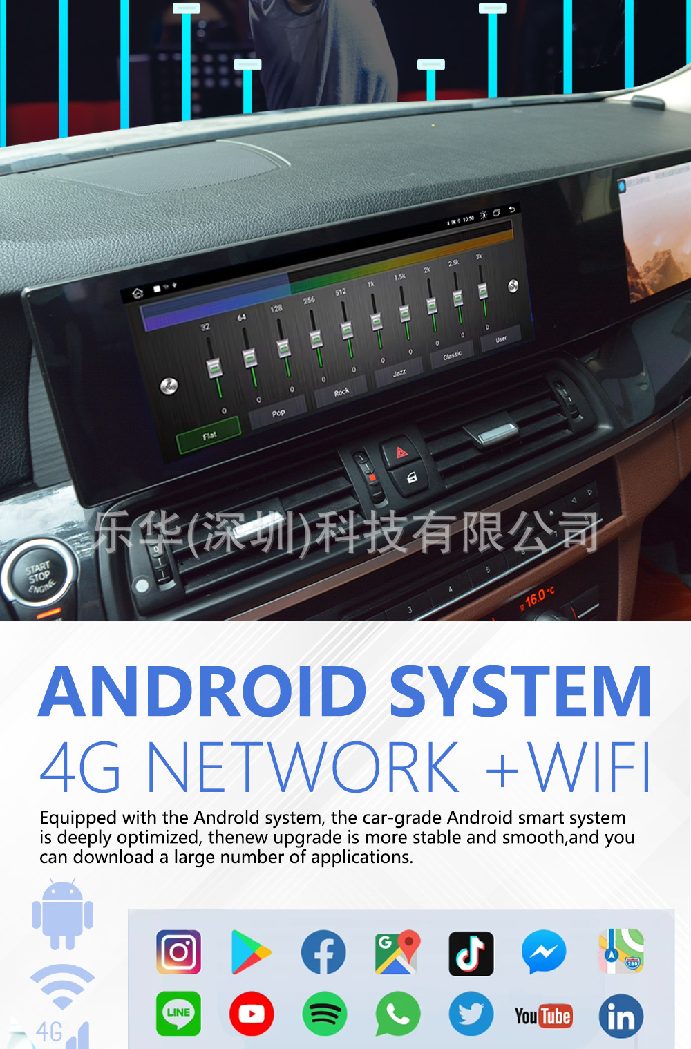 Suitable for Bmw 3/5/7 Series Large Dual-Screen Systems, Old-To-New Android System Dvd Navigation All-In-One Dual-Screen Unit