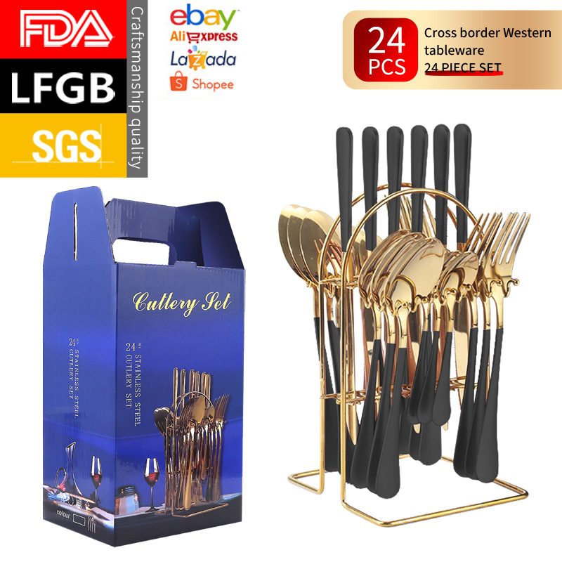 펜던트 1010 세트 24 개 부품 (블랙 골드)