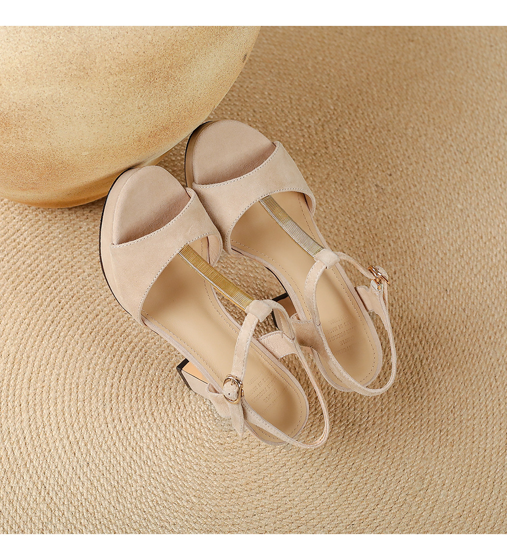 Sandal cao gót nữ hở mũi đế xuồng gót vuông 9 cm — màu đen, màu mơ chi tiết 14