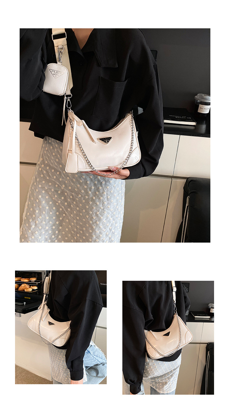 Bolso bandolera de lujo ligero para mujer Bolso de doble uso de ocio de cercanías Bolso de hombro de moda simple Nuevo bolso de alta gama de moda