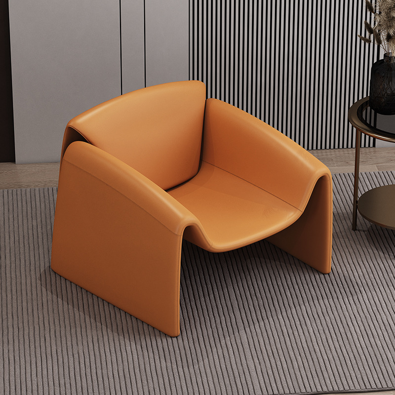 Кресло-диван Zuozuo Sofa молочная кожа