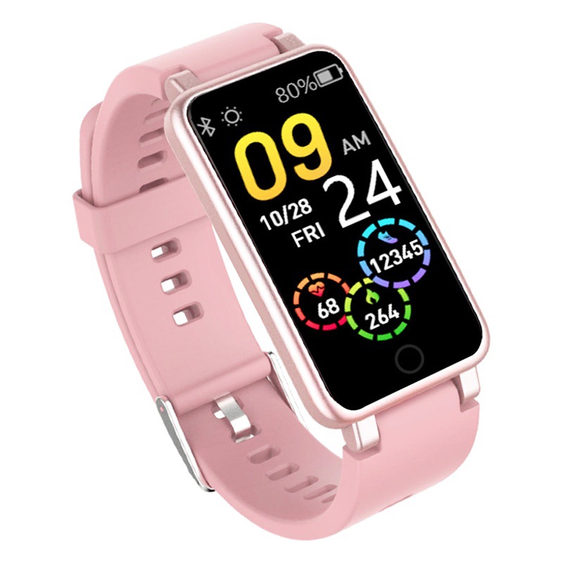 C2plus pulsera inteligente impermeable Batería grande Bluetooth paso contando ritmo cardíaco presión arterial oxígeno en la sangre música tiempo deportes pulsera