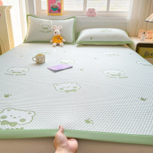 夏季裸睡冰豆豆凉席三件套A类床笠款冰丝空调软席子可机洗薄垫子