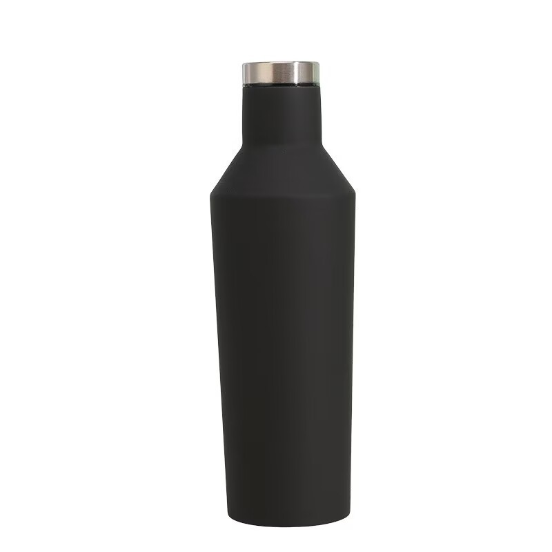Nuevas botellas de acero inoxidable transfronterizas deportivas portátiles al aire libre tazas térmicas de estilo americano botellas de vino se pueden fijar logotipo