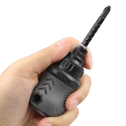 Cross-shaped screwdriver, short carrot head mini screwdriver wholesale, fat ratchet telescopic screwdriver
