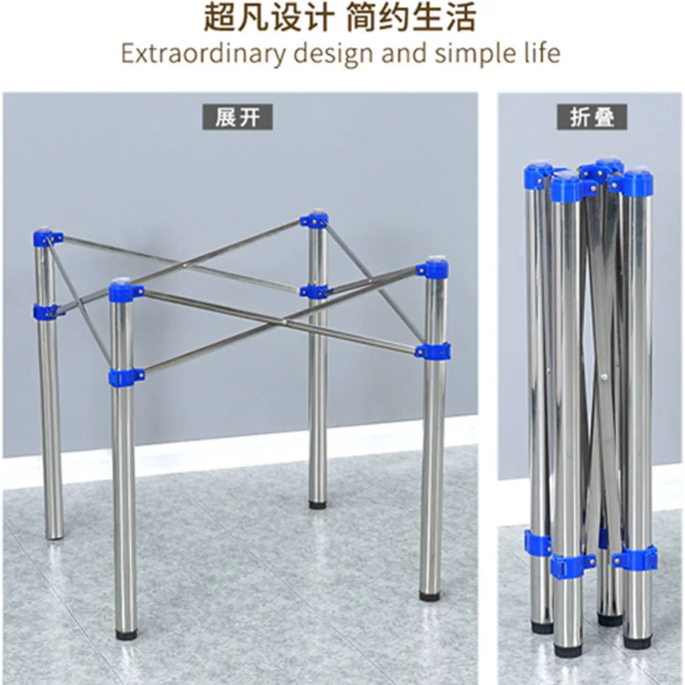 M & Круглый стол Большая панель из нержавеющей стали ножки поворотный стол Складной круглый стол Отель Прокат Деревенский дом обеденный стол