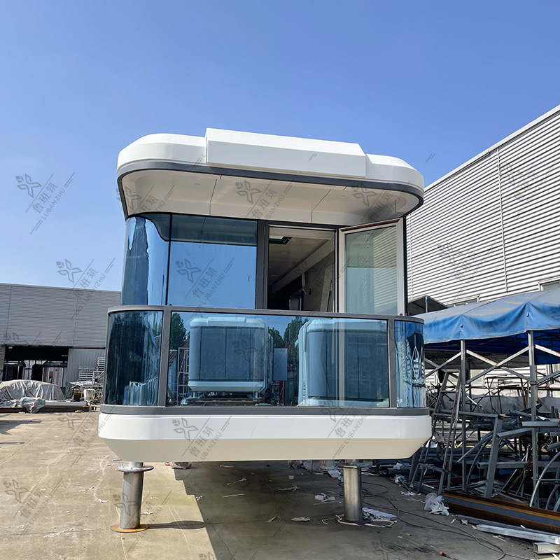 Estructura de acero residencial bed & breakfast Hotel contenedor móvil Casa punto escénico Internet celebridad foto ponche-en espacio cápsula estación