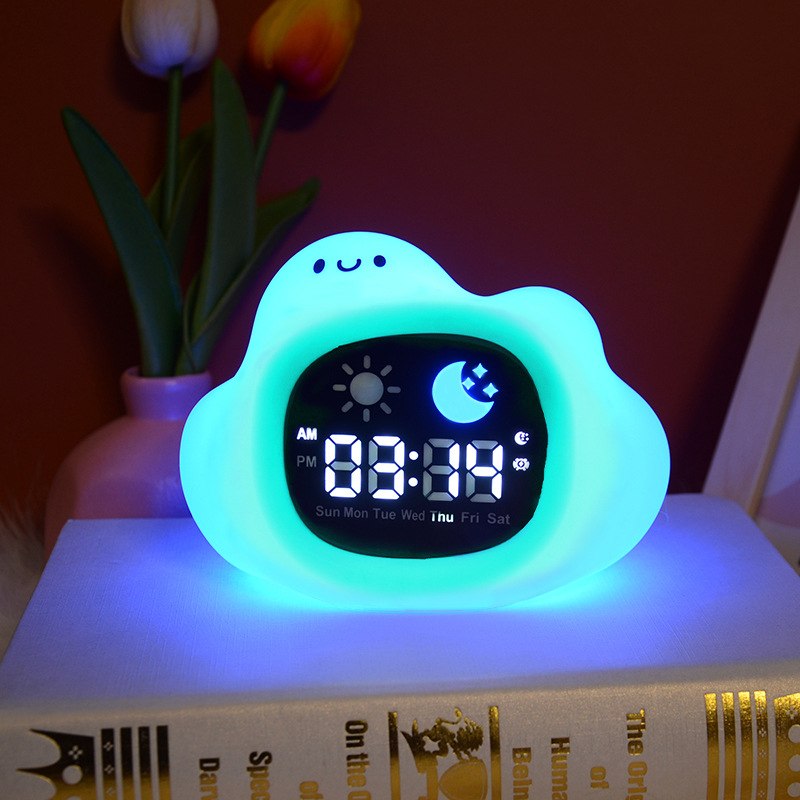 Nueva forma de animal, palmaditas, descompresión, cambio de color, luz nocturna, luz auxiliar para dormir, luz de despertador de regalo transfronteriza