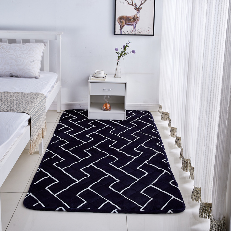 Simple lines coral velvet home decoration living room bedroom…