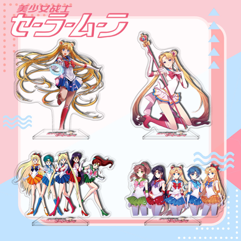 【Honyi】Beautiful Girl Acrylic Standee, Classic Anime, Magical Character Cartoon Accessory Ornament, Can Be Customized