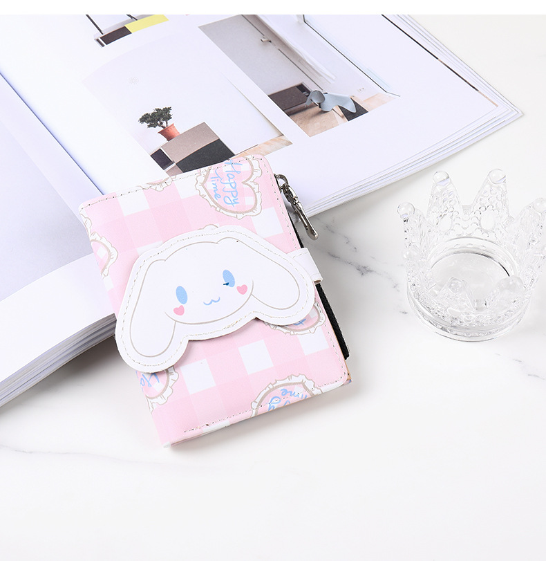Cute Cartoon Square Zipper Buckle Small Wallet display picture 5