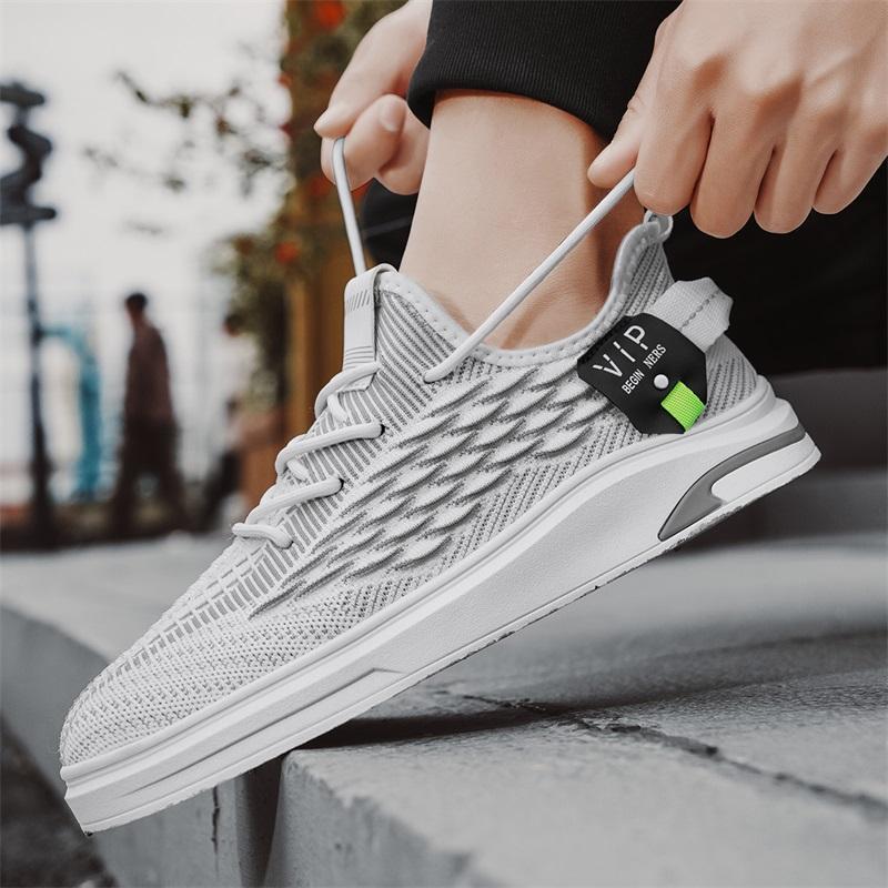 Men's Shoes 2025 Summer Shoes Men's New Trendy Shoes Mesh Fly Woven Mesh Shoes Men's Sports Shoes Black Soft Sole Lightweight Men's Shoes 2025 Summer Shoes Men's New Trendy Shoes Mesh Fly Woven Mesh Shoes Men's Sports Shoes Black Soft Sole Lightweight