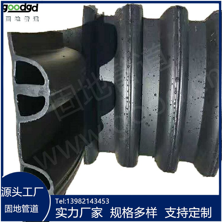 现货pe聚乙烯内肋管塑料厂家pvc增强螺旋内肋排水波纹管道