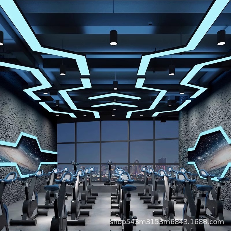 Lámpara de la ciudad de juegos de forma extraña lámpara de módulo de Internet bar de deportes electrónicos parque de juegos bar KTV centro comercial sala de billar lámpara de la sala