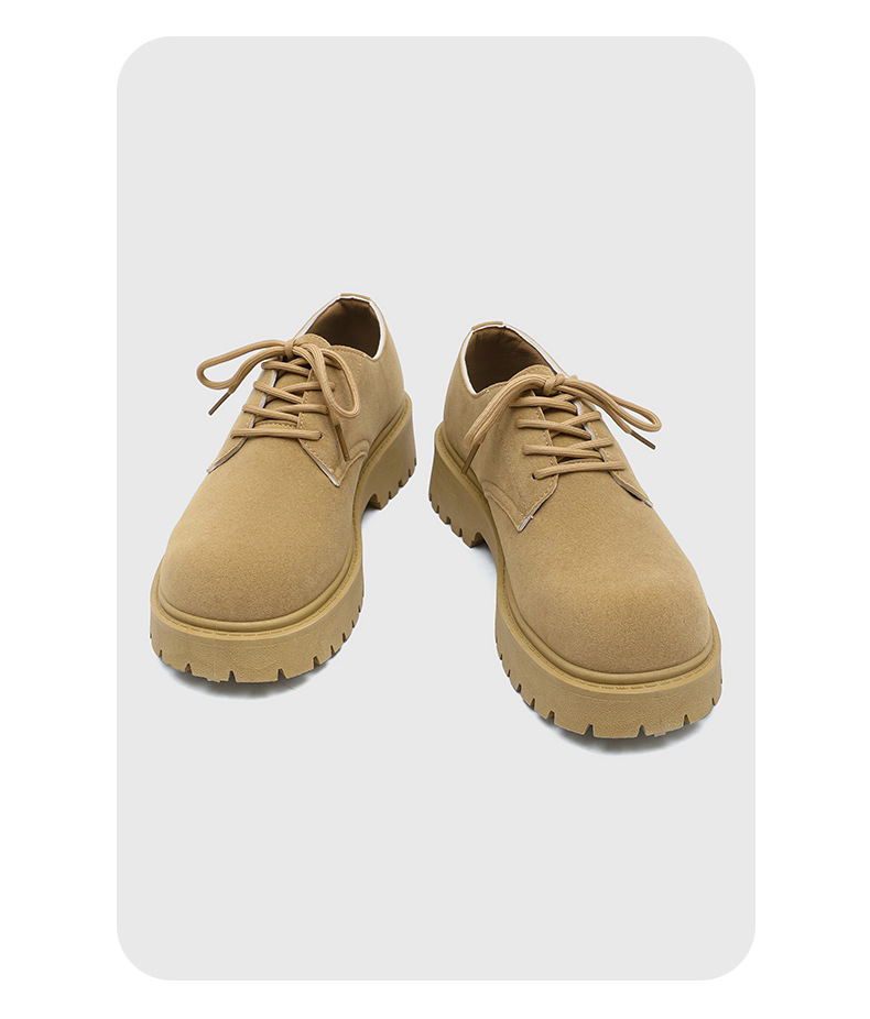 ShoeVault Large Size Derby Shoes For Men, Spring And Autumn New Casual Thick-Soled Height-Increasing Suede Leather Shoes, Men's_voghion.com