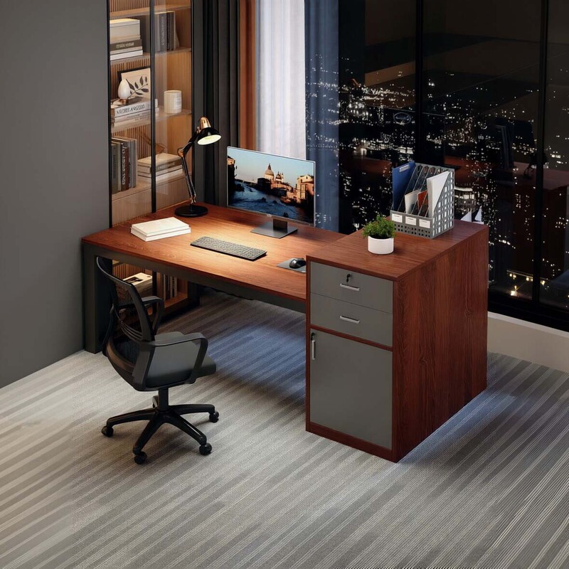Computer desk desktop home furniture set 2026 new model with drawers and lock, desk for bedroom, wall-mounted office desk Computer desk desktop home furniture set 2026 new model with drawers and lock, desk for bedroom, wall-mounted office desk