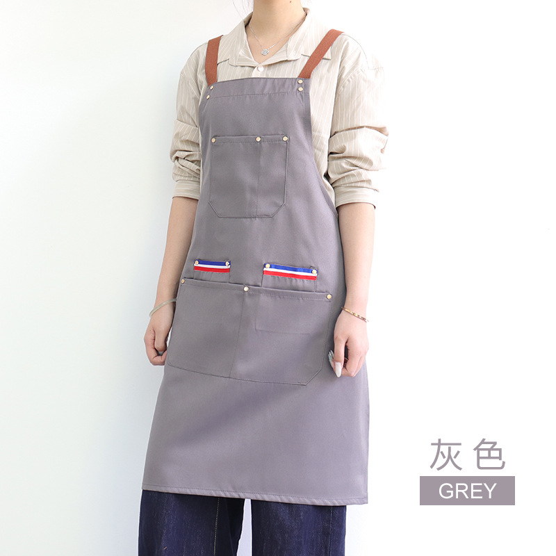 Transfronterizo Amazon restaurante herramientas correa delantal logotipo personalizado publicidad ropa de trabajo fábrica de delantal de cocina al por mayor