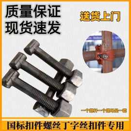 扣件螺丝厂家现货丁字丝螺母螺帽螺栓一套钢管热镀锌