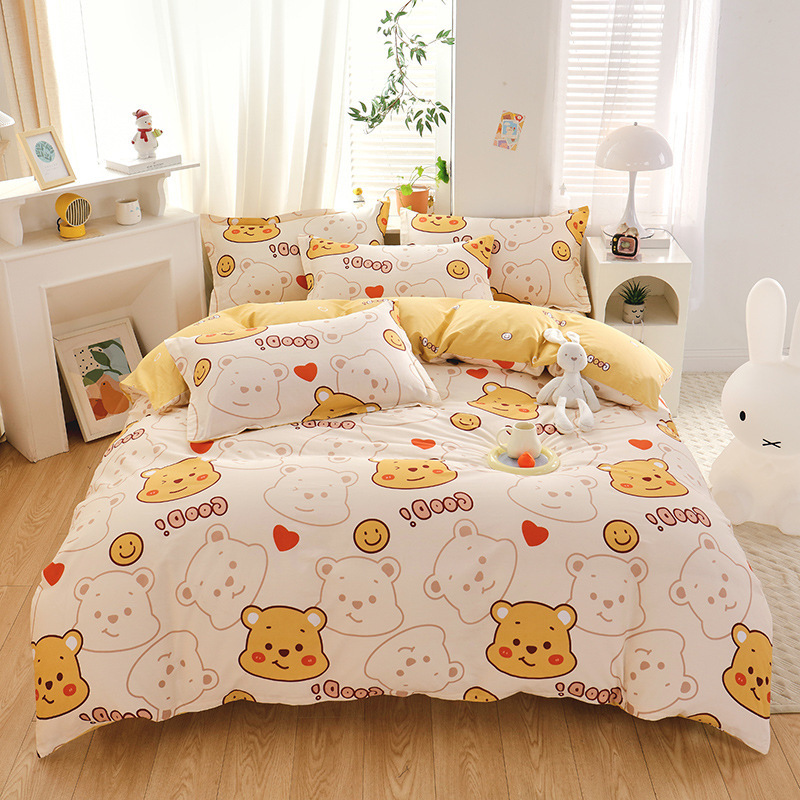 행복한 귀여운 곰-[면]