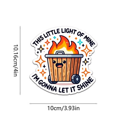 Product: THIS LITTLE LIGHT OF MINE, LET IT SHINE Creative Sticker