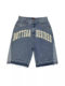 2024 New Trendy Fashion Men's Street Loose Five-point Pants Fashionable Brand Retro Letter Denim Shorts
