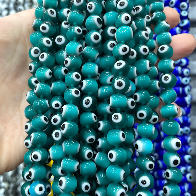 Cuentas de vidrio turcas con diseño de ojo turco, cuentas sueltas de colores, cuentas pequeñas, accesorios de joyería DIY, cuentas de vidrio image 16