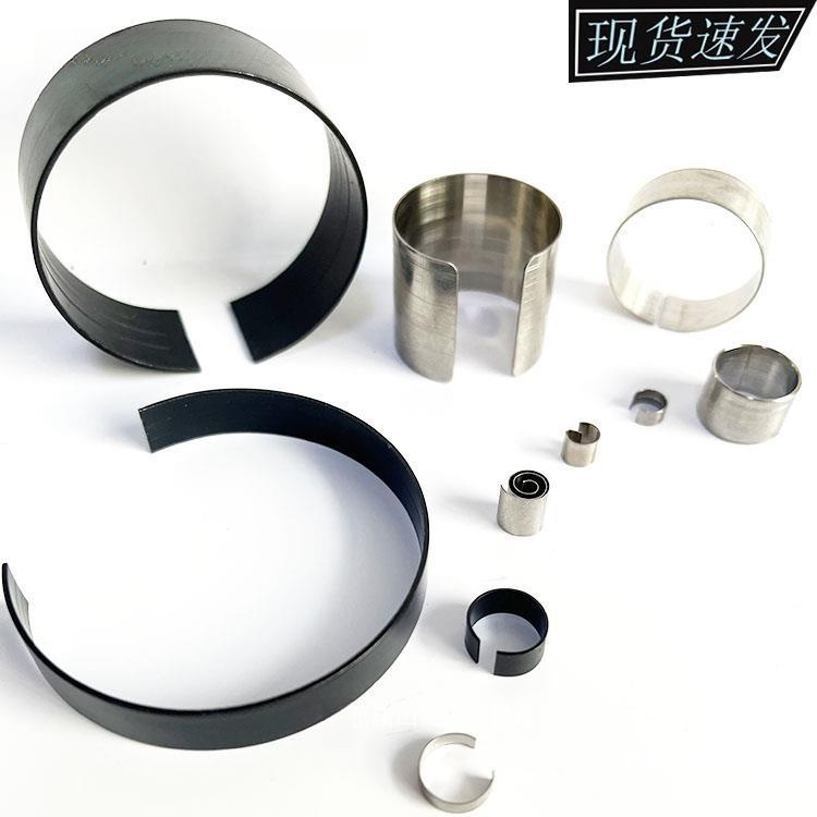 圆形弹簧片挡圈卡件O形弹片弧形弹簧片65mn钢片C型片不绣钢片
