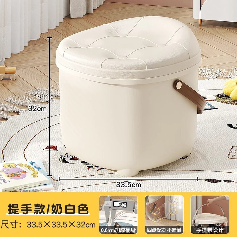 人形透明収納スツールリビングルーム寝室ぬいぐるみ人形収納アーティファクト子供用スツール収納スツール|undefined