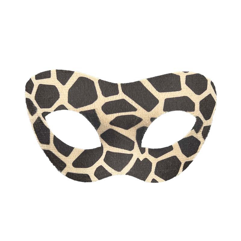 Halloween nuevo leopardo máscara de animal mitad cara baile cos luchador mano fiesta vestido mitad cara máscara props