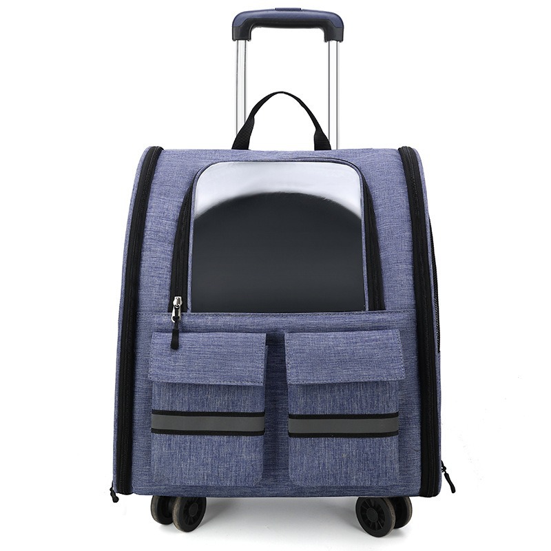 Bolsa para gatos para mascotas Fuera de la maleta portátil para mascotas Bolso para mascotas transpirable de viaje Bolso para mascotas Bolso para gatos con tirantes de gran capacidad