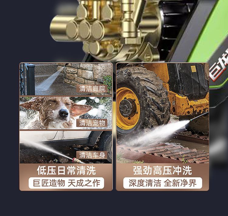 Julong Black Cat Pressure Washer 220V Household High-Power Automatic Adjustable Pressure Car Washer