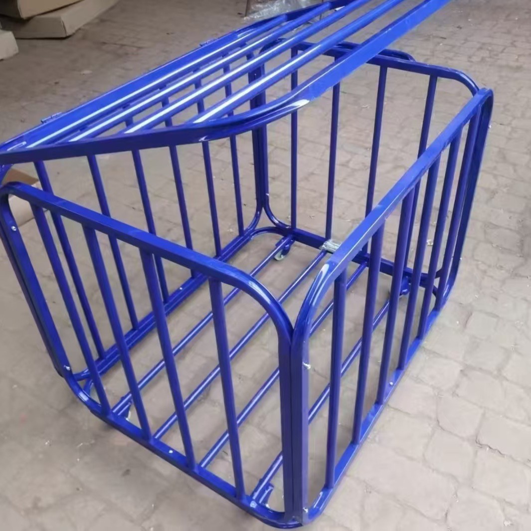 Basketball storage basket, kindergarten mobile basketball cart, basketball ball rack, basketball storage cart, basketball hoop storage