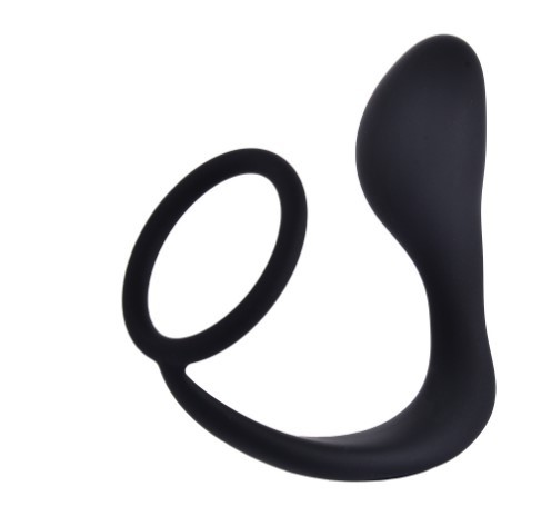Silicone Male Prostate Massager And Delay Ring For Masturbation_voghion.com