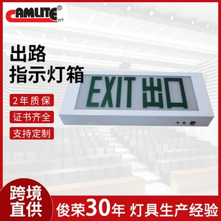 源头工厂自发光安全出口指示灯消防应急疏散指示牌梯疏散指示灯