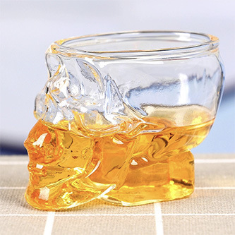 Mxmade creativo cristal cráneo cerveza cráneo taza vino tinto jarra artesanía regalo copa de vino