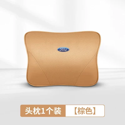 Grf Ford Headrest, Lumbar Support, Neck Pillow, Mondeo Explorer Edge Focus Edge Territory Leather (Headrest) - brown30-ford-special-headrest-of-the-same-color-as-the-original-car-imported-cowhide-1-piece